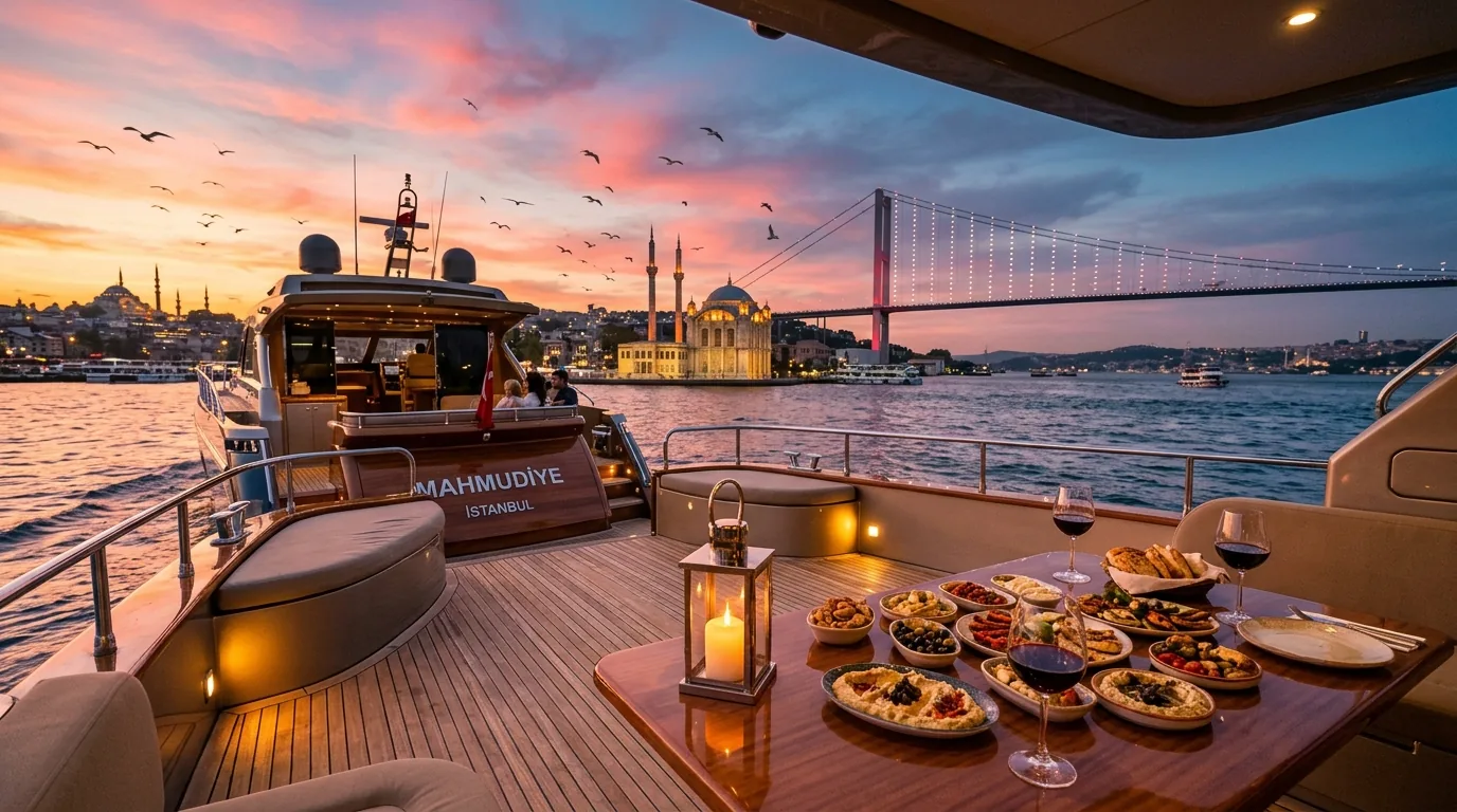 Crucero por el Bósforo y Alquiler de Yates en Estambul (2026): Precios, Rutas, Muelles y Consejos