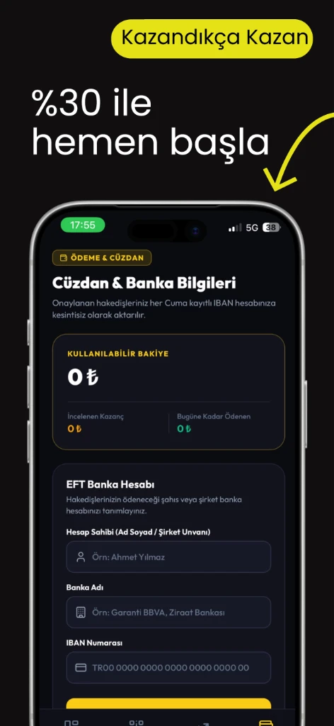 Iğdır Memleketim Partner Cüzdan ve IBAN Ödeme Bilgileri