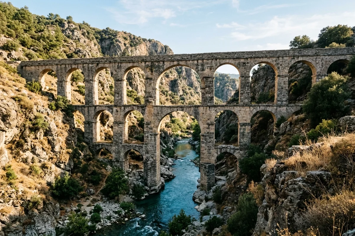 Çine Çayı Vadisi & Tarihi İncekemer Su Kemeri Köprüsü