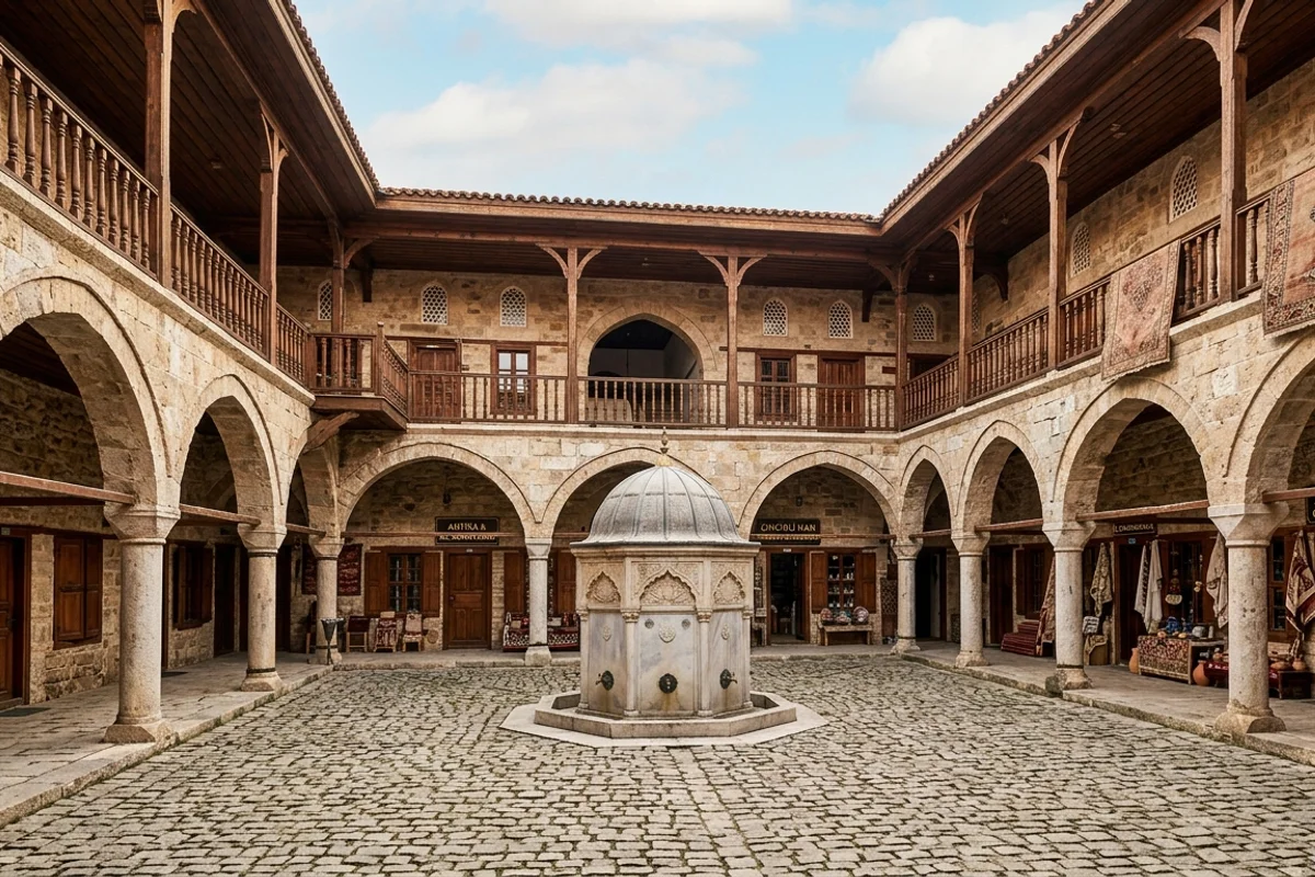 Historischer Zincirli Han und Karawanserei Efeler Aydin