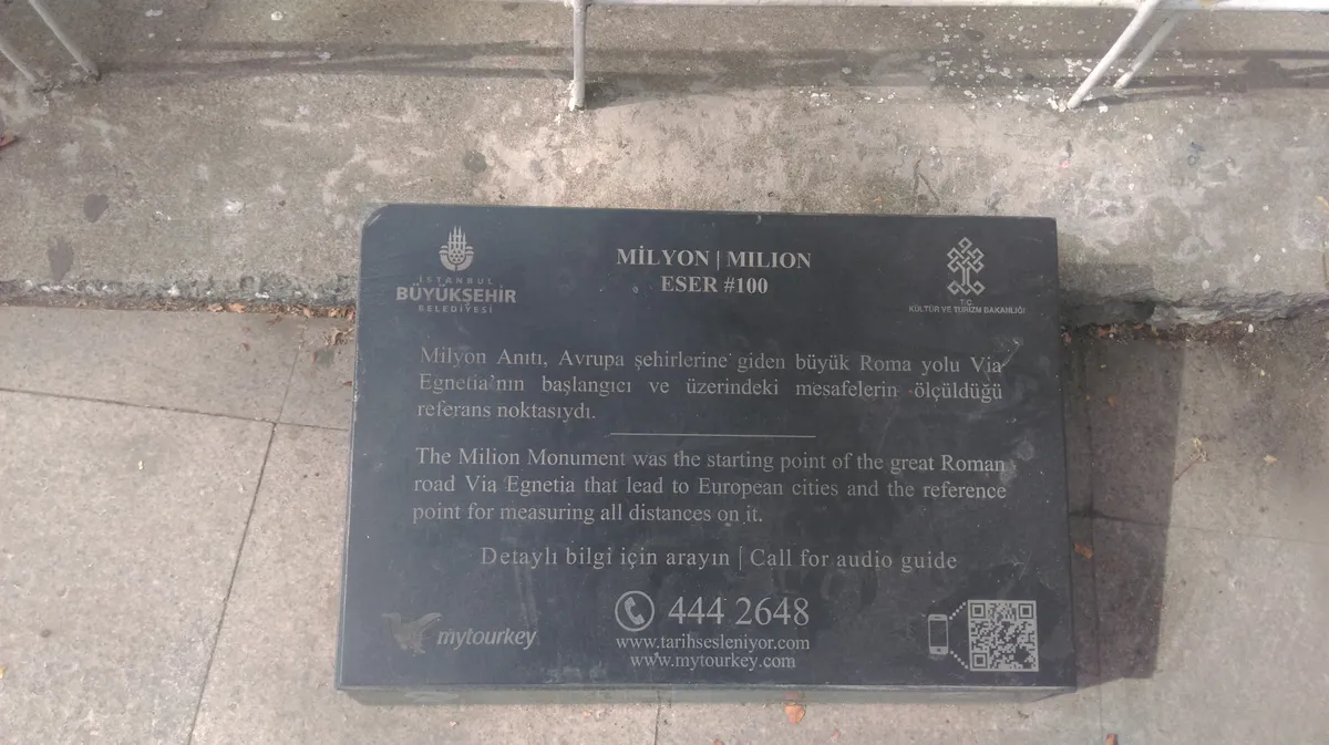 Milion Stone and Hippodrome Sultanahmet