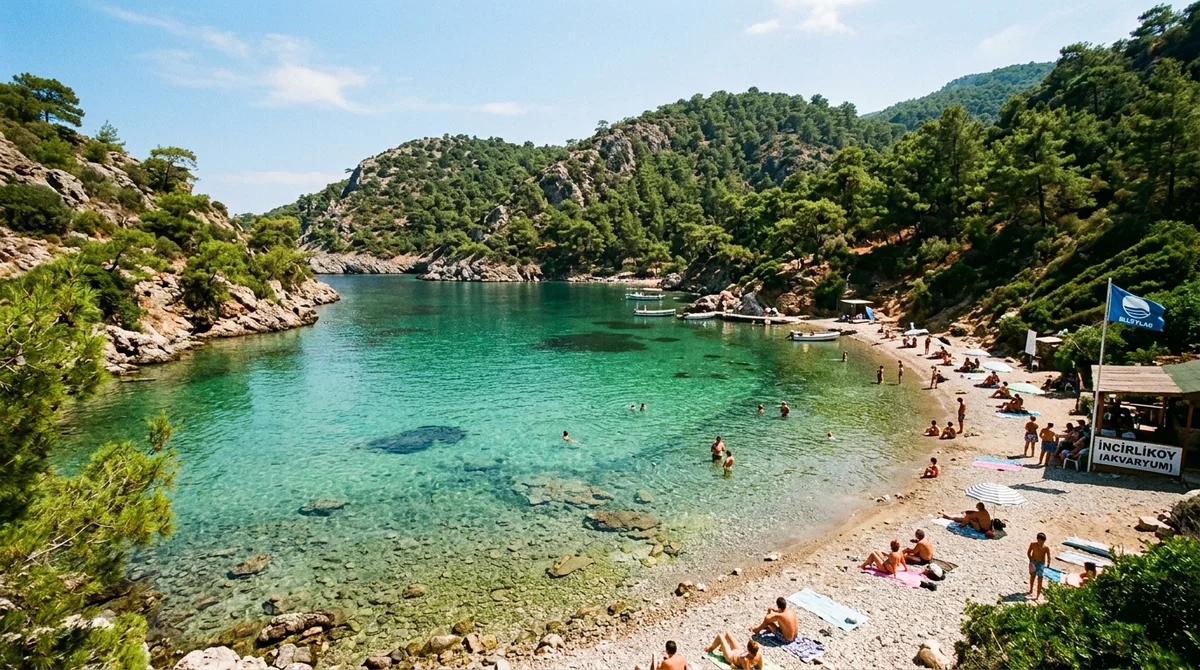 Karaburun İncirlikoy (Akvaryum Koyu) Mavi Bayraklı Plajı