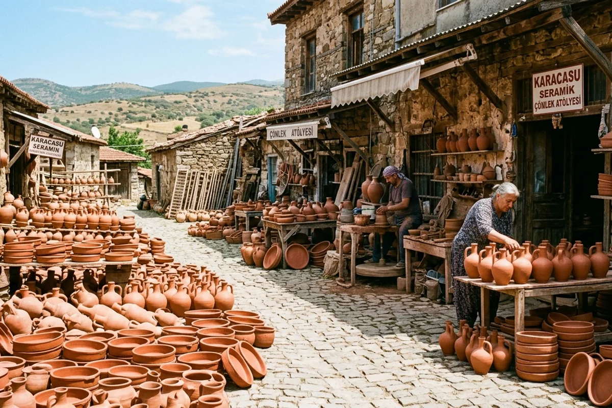 Karacasu Tarihi Çömlekçiler Çarşısı & Toprak Ocakları (5000 Yıllık Seramik)