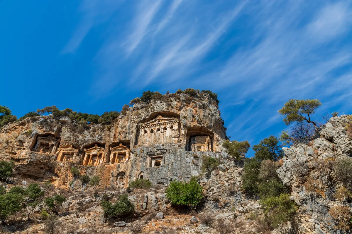 Kaunos Kaya Mezarları ve Dalyan Boğazı Seyir Noktası - Muğla Ortaca
