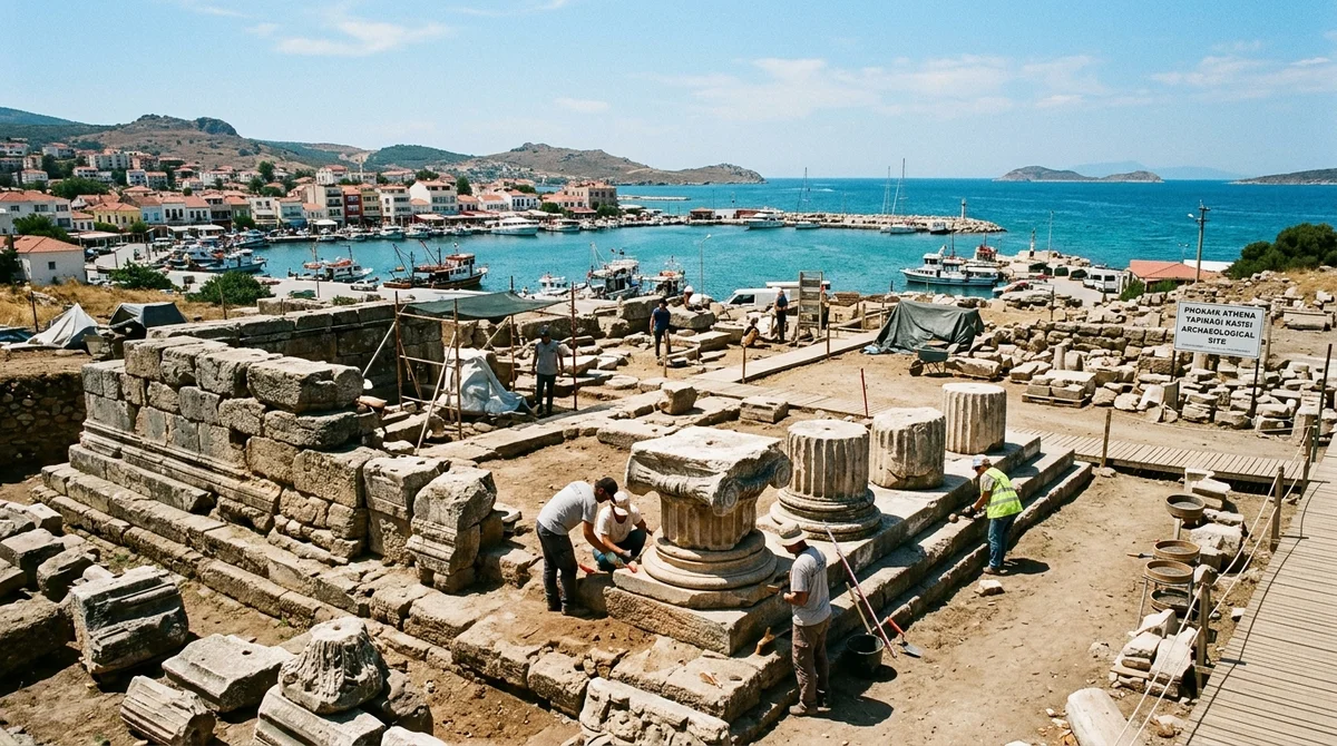Tarihi Phokaia Antik Kenti ve Athena Tapınağı (MÖ 600)