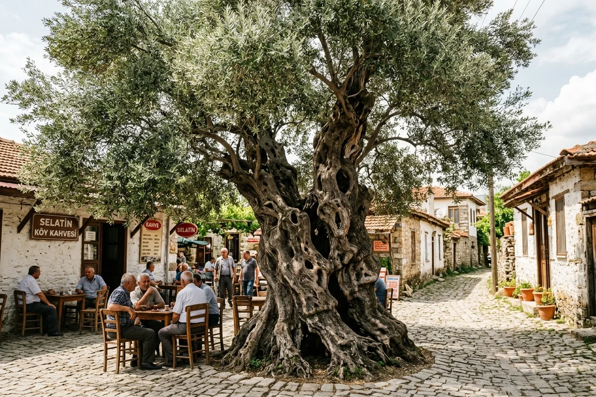 Selatin Asırlık Anıt Ağacı & Tarihi Köy Meydanı (800 Yıllık Zeytin Ağacı)